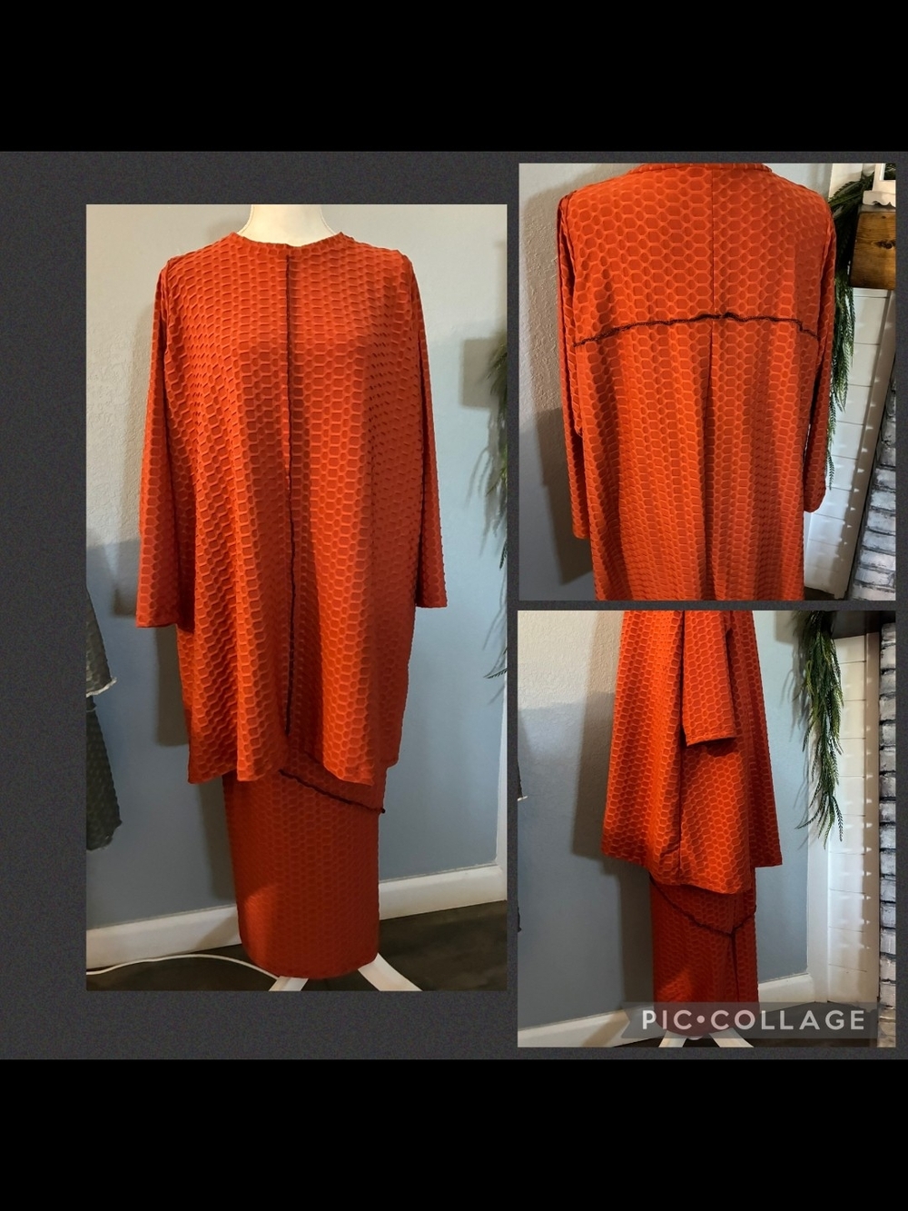 Textured Orange Outfit
